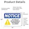 Signmission No Drugs No Alcoholic Beverages Allowed, 14 in W x Rectangle, Vinyl Decal OS-2PACK-NS-D-1014-L-16075 - alternate 2
